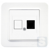 Розетка телефонная cat 3  Arvia Electric Lavin Белый (21 29 4001 221)